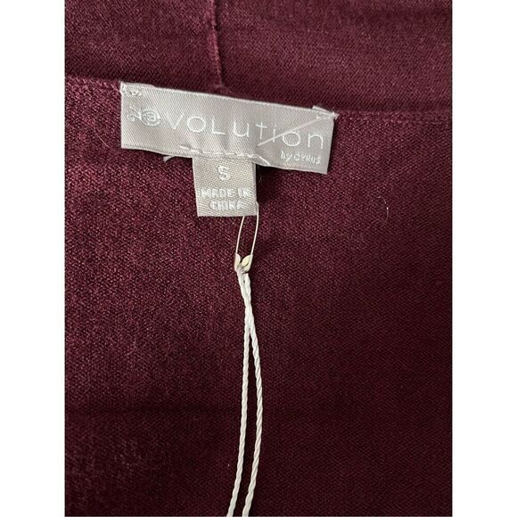 Brand New Evolution by Cyrus Women's Small Purple Open Front Cardigan Sweater - Picture 6 of 8